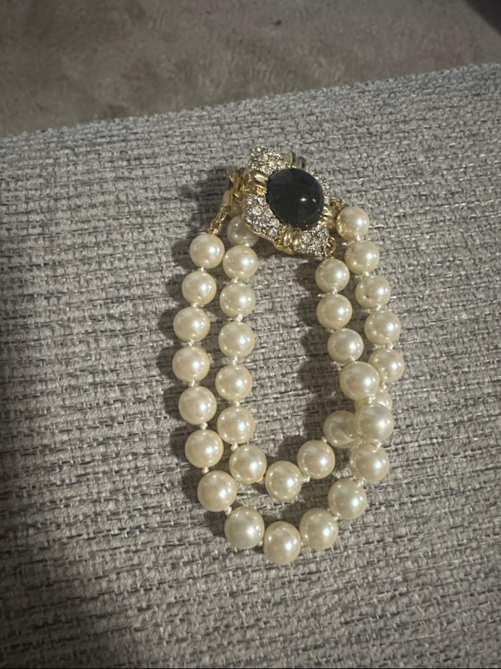 Joan Rivers Cream Pearl Double-Strand Bracelet